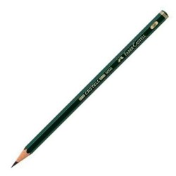 Matita Faber-Castell 119005 Esagonale 5B Verde Ecologico (12 Unità)