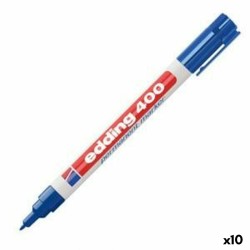 Marcatore permanente Edding 400-03 Azzurro 1 mm (10 Unità)