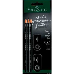 Set per Scrittura Faber-Castell Nero Triangolare B 5 Pezzi
