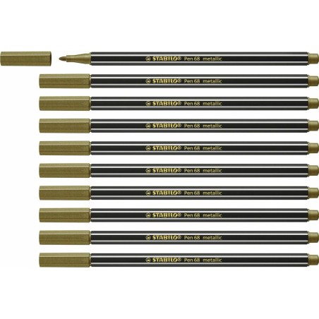 Pennarelli Stabilo Pen 68 metallic (10 Pezzi)