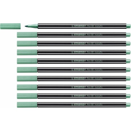Pennarelli Stabilo Pen 68 metallic (10 Pezzi)