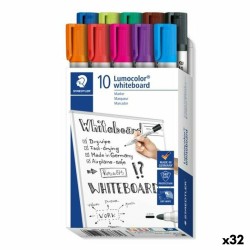 Set di Pennarelli Staedtler Lumocolor Multicolore Lavagna bianca (32 Unità)