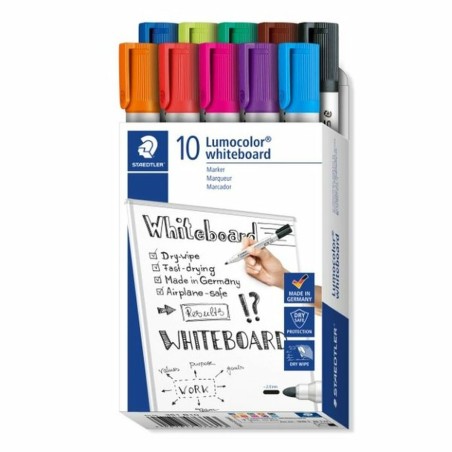 Set di Pennarelli Staedtler Lumocolor Multicolore Lavagna bianca (32 Unità)