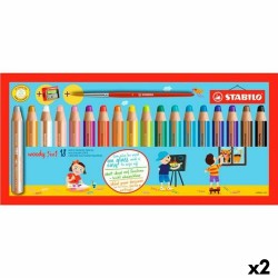 Matite colorate Stabilo Multicolore 18 Pezzi (2 Unità)