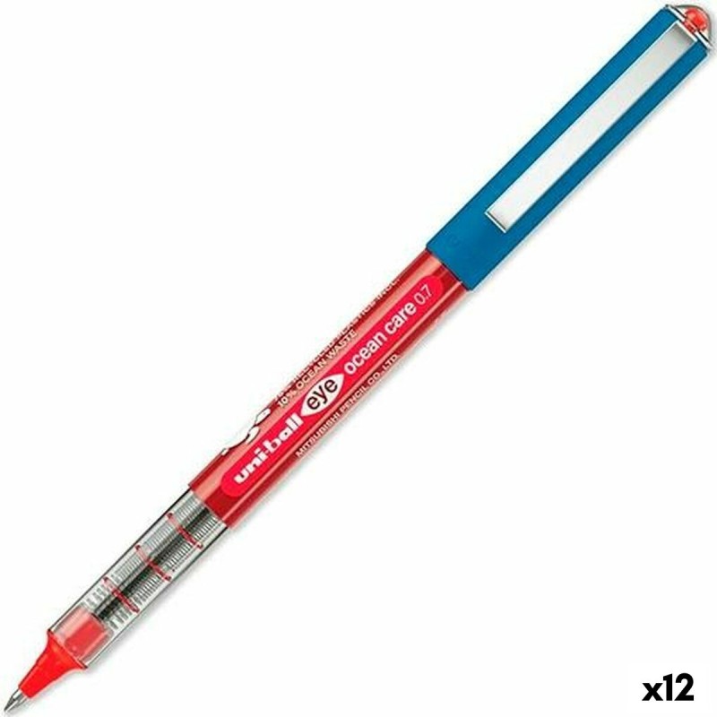 Penna a inchiostro liquido Uni-Ball ROLLERBALL EYE OCEAN CARE 0,7 mm Rosso (12 Unità) Penna a inchiostro liquido Uni-Ball ROLLERBALL EYE OCEAN CARE 0,7 mm Rosso (12 Unità)