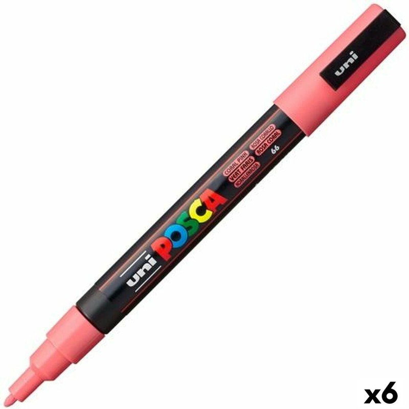 Pennarello per vernice acrilica POSCA PC-3M Corallo 0,9-1,3 mm (6 Unità) Pennarello per vernice acrilica POSCA PC-3M Corallo 0,9-1,3 mm (6 Unità)