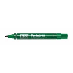 Marcatore permanente Pentel N50-BE Verde 12 Pezzi