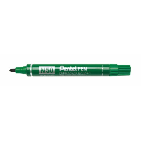 Marcatore permanente Pentel N50-BE Verde 12 Pezzi