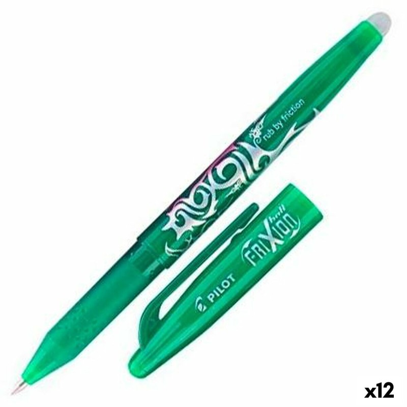 Penna Pilot Frixion Ball Inchiostro cancellabile Verde 0,5 mm 0,7 mm (12 Unità) Penna Pilot Frixion Ball Inchiostro cancellabile Verde 0,5 mm 0,7 mm (12 Unità)