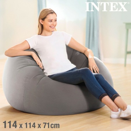 Poltrona Gonfiabile Intex Grigio 107 x 69 x 104 cm 114 x 71 x 114 cm (6 Unità)