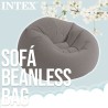 Poltrona Gonfiabile Intex Grigio 107 x 69 x 104 cm 114 x 71 x 114 cm (6 Unità)