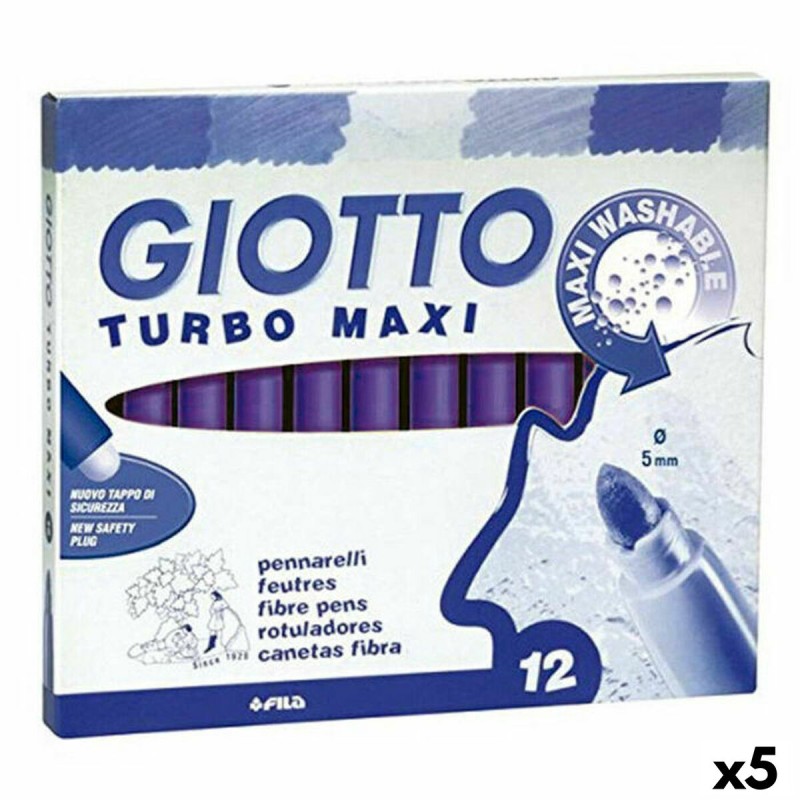 Set di Pennarelli Giotto Turbo Maxi Violetta (5 Unità) Set di Pennarelli Giotto Turbo Maxi Violetta (5 Unità)