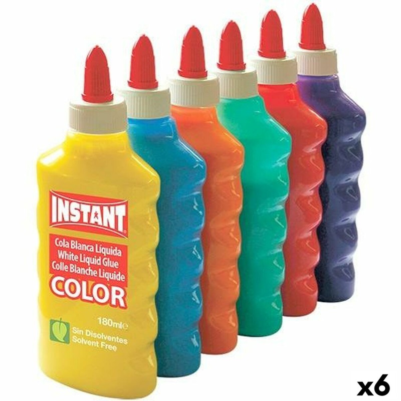 Colla gel Playcolor Instant Multicolore 6 Pezzi 180 ml Colla gel Playcolor Instant Multicolore 6 Pezzi 180 ml
