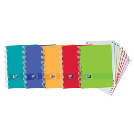 Set di quaderni Oxford Multicolore A4 160 fogli (5 Unità)