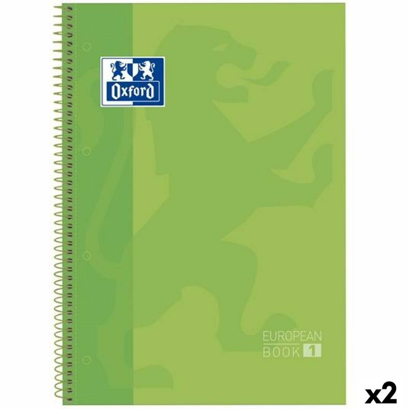 Quaderno con Anelli Oxford Classic Europeanbook 1 Write&Erase Verde A4+ 80 Pagine 5 Pezzi (2 Unità) Quaderno con Anelli Oxford Classic Europeanbook 1 Write&Erase Verde A4+ 80 Pagine 5 Pezzi (2 Unità)