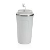 Bicchiere con Tappo Versa Bianco Acciaio polipropilene 510 ml