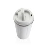 Bicchiere con Tappo Versa Bianco Acciaio polipropilene 510 ml