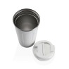 Bicchiere con Tappo Versa Bianco Acciaio polipropilene 510 ml