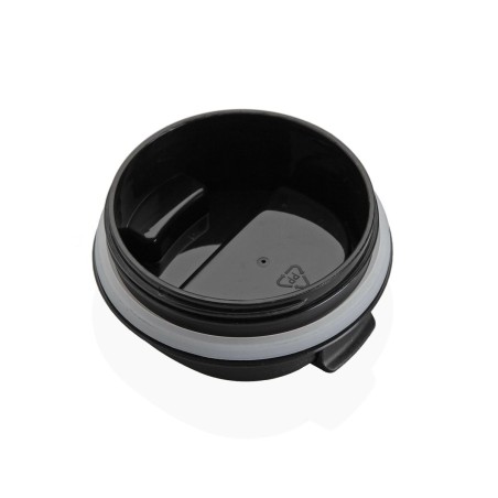 Bicchiere con Tappo Versa Nero Acciaio polipropilene 510 ml