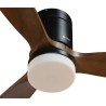 Ventilatore da Soffitto con Luce Grunkel Marrone Nero 55 W