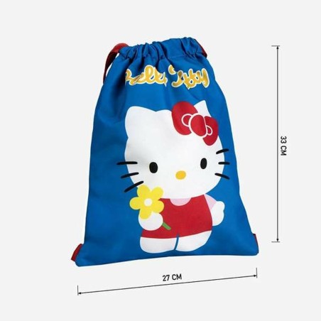 Zainetto con Cordini Hello Kitty Azzurro 27 x 33 cm