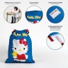 Zainetto con Cordini Hello Kitty Azzurro 27 x 33 cm