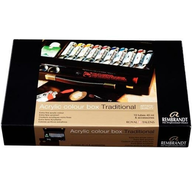 Set di colori Talens Rembrandt Vernice acrilica 15 Pezzi Multicolore 40 ml Set di colori Talens Rembrandt Vernice acrilica 15 Pezzi Multicolore 40 ml