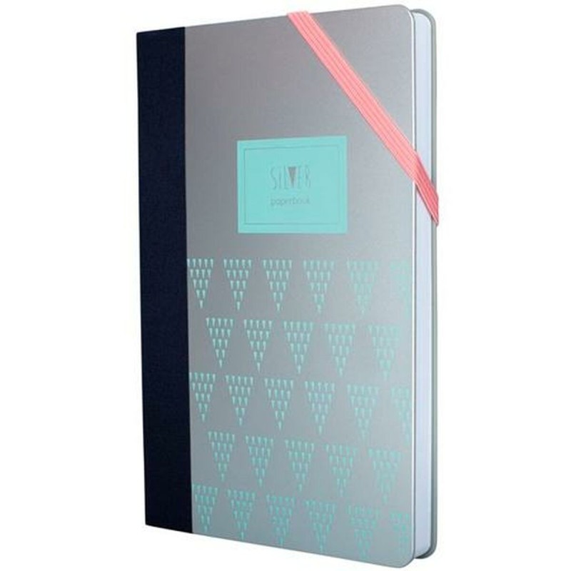 Agenda Milan Turchese Argentato 21 x 14,6 x 1,6 cm Agenda Milan Turchese Argentato 21 x 14,6 x 1,6 cm