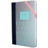 Agenda Milan Turchese Argentato 21 x 14,6 x 1,6 cm