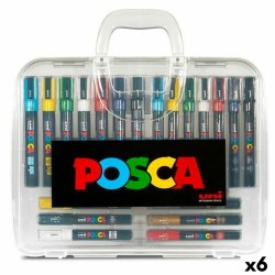 Set di Pennarelli POSCA Multicolore (6 Unità)