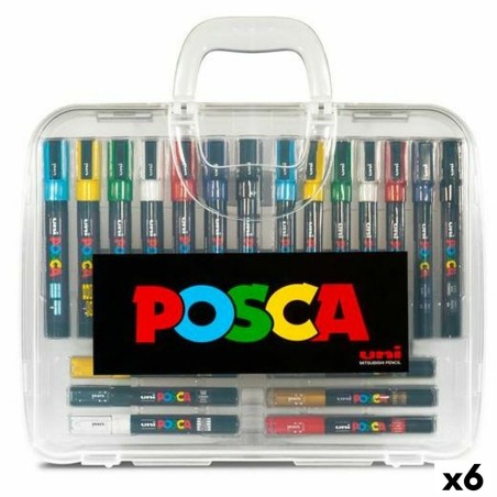 Set di Pennarelli POSCA Multicolore (6 Unità)
