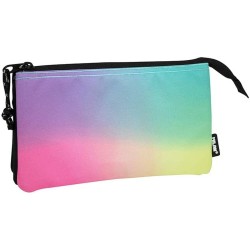 Necessaire Milan 5 scompartimenti Nero 22 x 12 x 4 cm