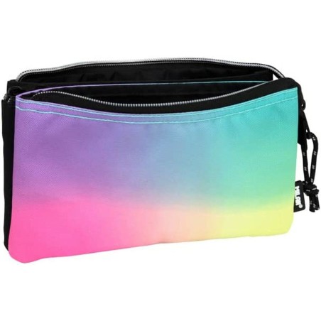 Necessaire Milan 5 scompartimenti Nero 22 x 12 x 4 cm