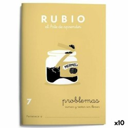 Quaderno di matematica Rubio Nº 7 A5 Spagnolo 20 Fogli (10 Unità)