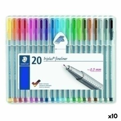 Set di Pennarelli Staedtler Triplus Fineliner Multicolore (10 Unità)