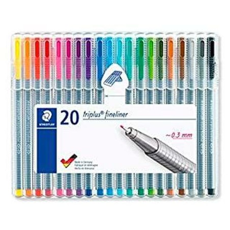 Set di Pennarelli Staedtler Triplus Fineliner Multicolore (10 Unità)