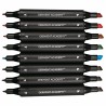 Set di Pennarelli DERWENT Academy Multicolore Doppia punta 8 Pezzi