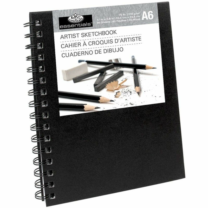 Blocco da disegno Royal & Langnickel Nero A6 Blocco da disegno Royal & Langnickel Nero A6