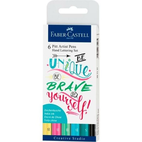 Set di Pennarelli Faber-Castell Pitt Artist Calligrafia Confezione Torta (5 Unità)