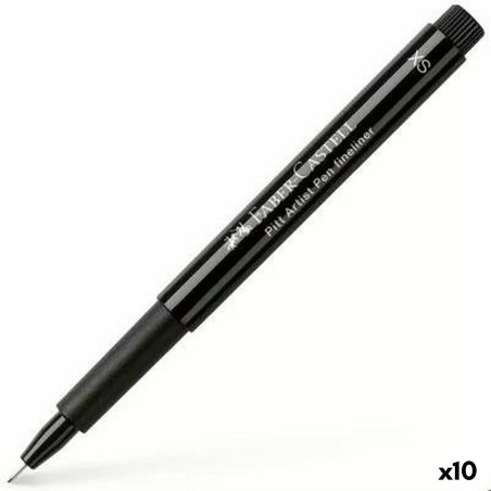 Marcatore permanente Faber-Castell Pitt Artist Marcatore permanente Nero (10 Unità)