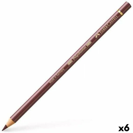 Matite colorate Faber-Castell Polychromos 176 Van-Dyck Marrone (6 Unità)