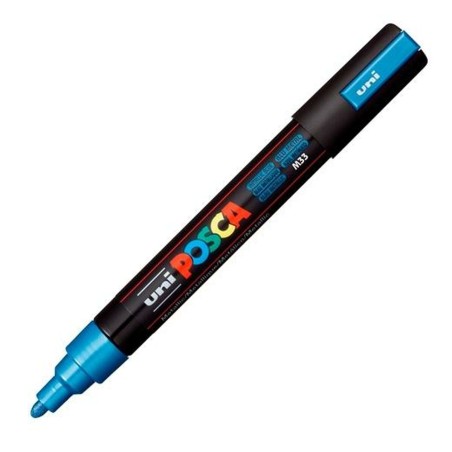 Pennarelli POSCA PC-5M Azzurro (6 Unità)