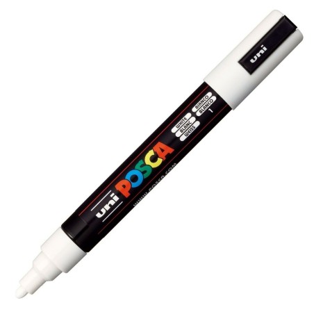 Pennarelli POSCA PC-5M Bianco (6 Unità)