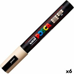Pennarello per vernice acrilica POSCA PC-5M Beige 1,8-2,5 mm (6 Unità)