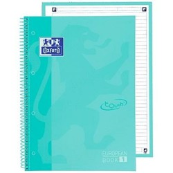 Quaderno Oxford European Book School Menta A4 A4+ 80 Pagine 5 Pezzi