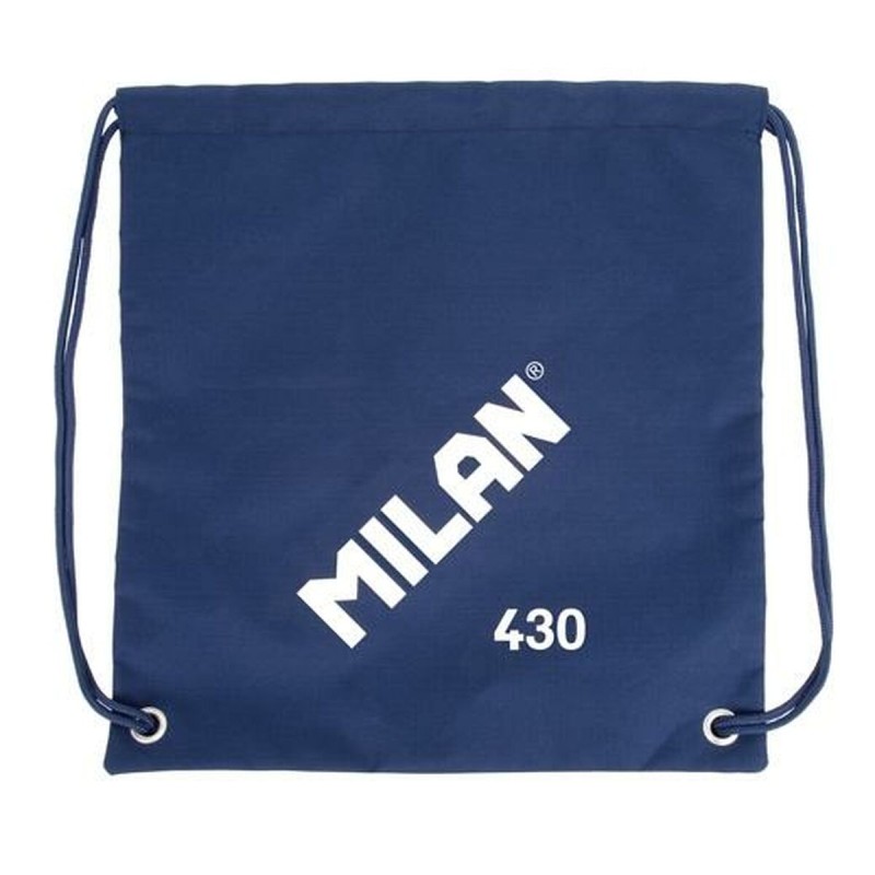 Zainetto con Cordini Milan Since 1918 Azzurro 42 x 34 x 0,7 cm Zainetto con Cordini Milan Since 1918 Azzurro 42 x 34 x 0,7 cm
