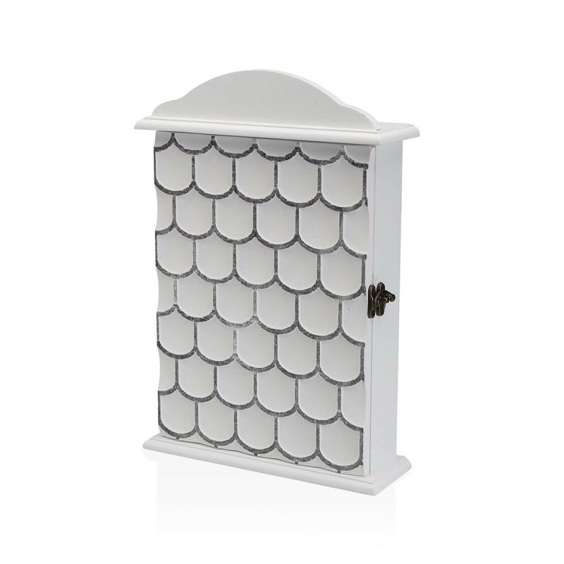 Armadietto portachiavi Versa Bianco 6 x 28 x 19,5 cm Armadietto portachiavi Versa Bianco 6 x 28 x 19,5 cm