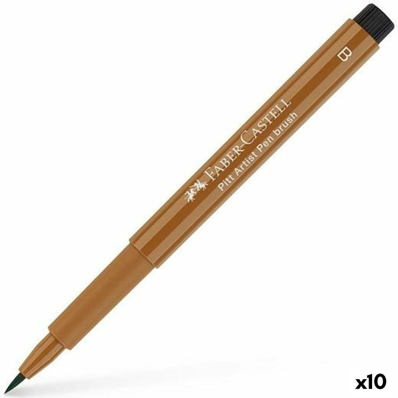 Pennarelli Faber-Castell Pitt Artist Marrone (10 Unità) Pennarelli Faber-Castell Pitt Artist Marrone (10 Unità)