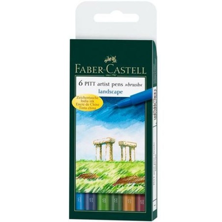 Set di Pennarelli Faber-Castell Pitt Artist Landscape Confezione (5 Unità)