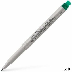 Pennarelli Faber-Castell Multimark 1524 Verde (10 Unità)